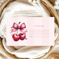 Chic Coquette Cherry on Top Baby Note for Baby