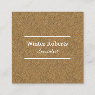 Chic cork wood appointment card