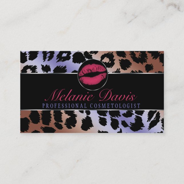 Chic Cosmetology Business Card (Front)
