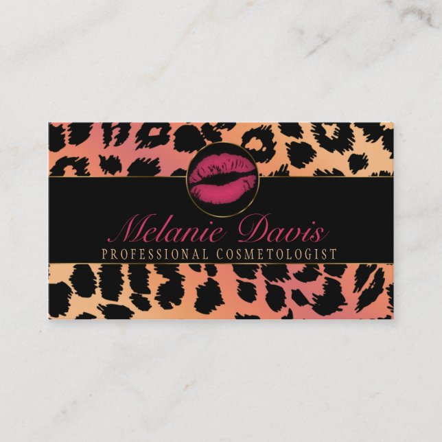 Chic Cosmetology Business Card (Front)