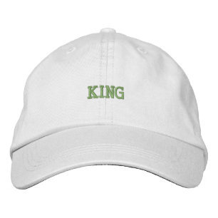 Chic Cotton Cap Featuring King Text Embroidery Hat