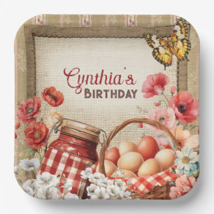 Chic Country Farm Party Plate