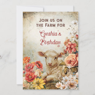 Chic Country Farm Party Theme Invitation
