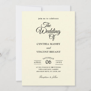 chic country wedding invitations
