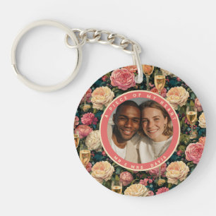 Chic couple keychain Gardenias