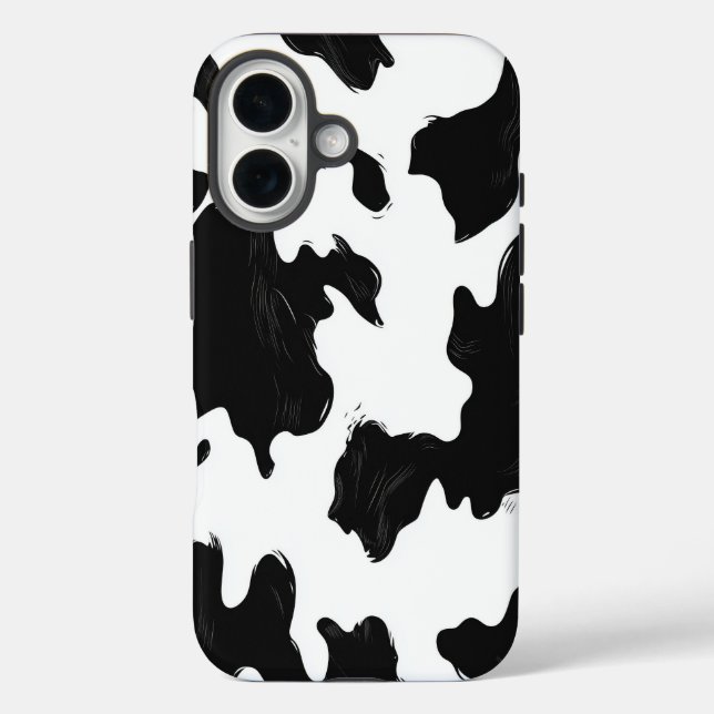 Chic Cow Print Phone Case (Back)