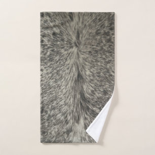 chic cowboy faux cowhide towel