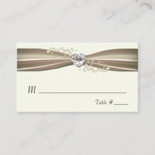 Chic Cream Formal Place Cards