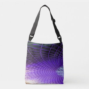 Chic Crossbody Tote Bag with Spider Web Design