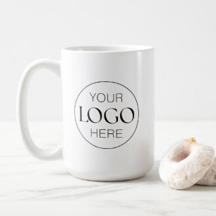 Chic Custom Business Logo Branded Coffee Mug