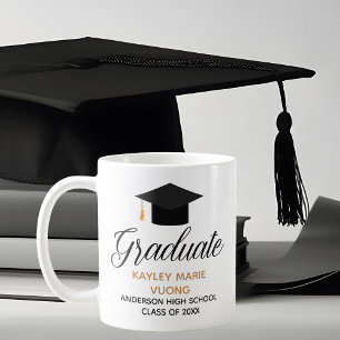 Chic Custom Commemorative Graduation Coffee Mug