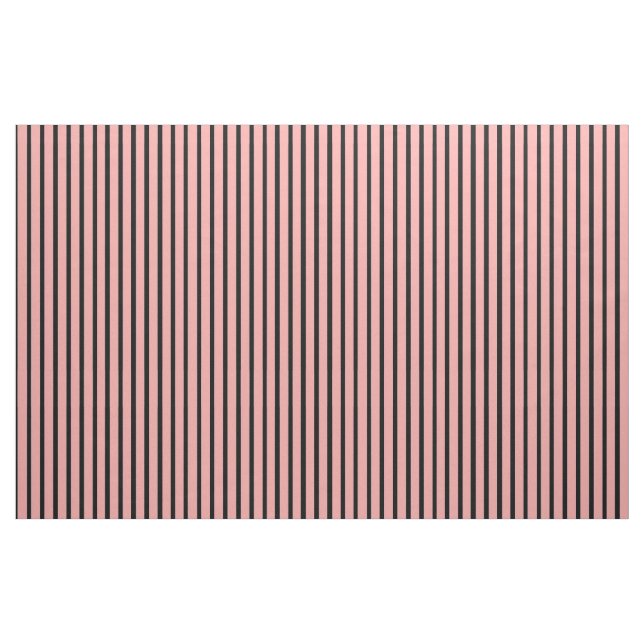 CHIC CUSTOM FABRIC_04 BLUSH PINK/BLACK STRIPES FABRIC (Fat Quarter)