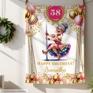 Chic Custom Name Funny Blanket for Grandma