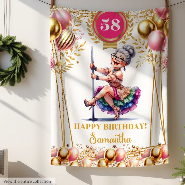 Chic Custom Name Funny Blanket for Grandma (Chic Custom Name Funny Blanket for Grandma)