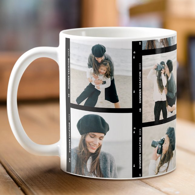 Chic Custom Photo Film Strip Family Coffee Mug (Creator Uploaded)