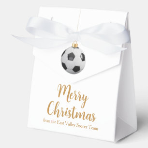 Chic Custom Soccer Christmas Party Futbol Favour Box