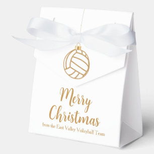 Chic Custom Volleyball Christmas Party Favour Box