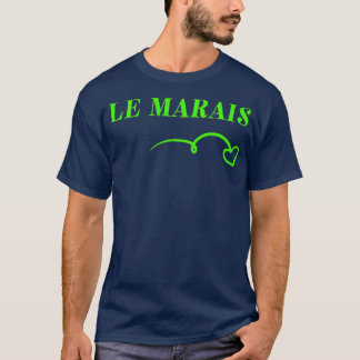 Chic Cute Le Marais Heart Paris France Neighborhoo T-Shirt