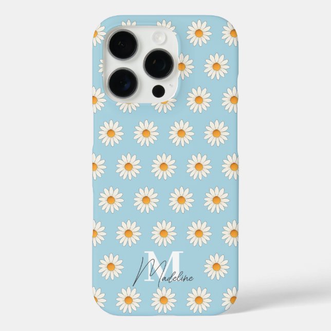Chic Daisy Floral iPhone & iPad Case – Stylish (Back)