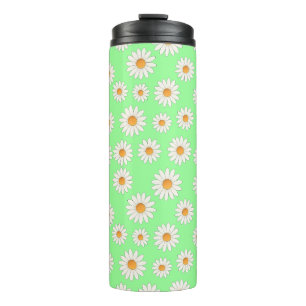 Chic Daisy Flower Pattern – Cute Floral Designe -  Thermal Tumbler