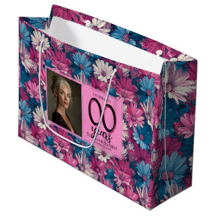 Chic Daisy Surprise Birthday Trendy Large Gift Bag