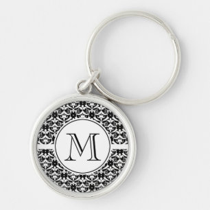 Chic Damask Key Ring