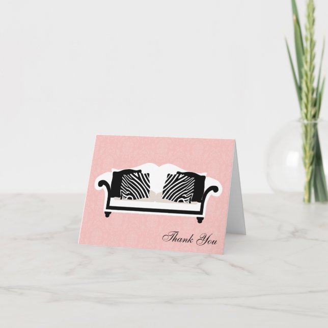 Chic Decor Folded Thank You Notes (Front)