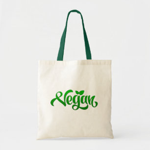 chic decorative green vegan grocery bag handbag
