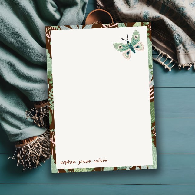 Chic Desert Retro Butterfly Garden Baby Shower Card (Creator Uploaded)