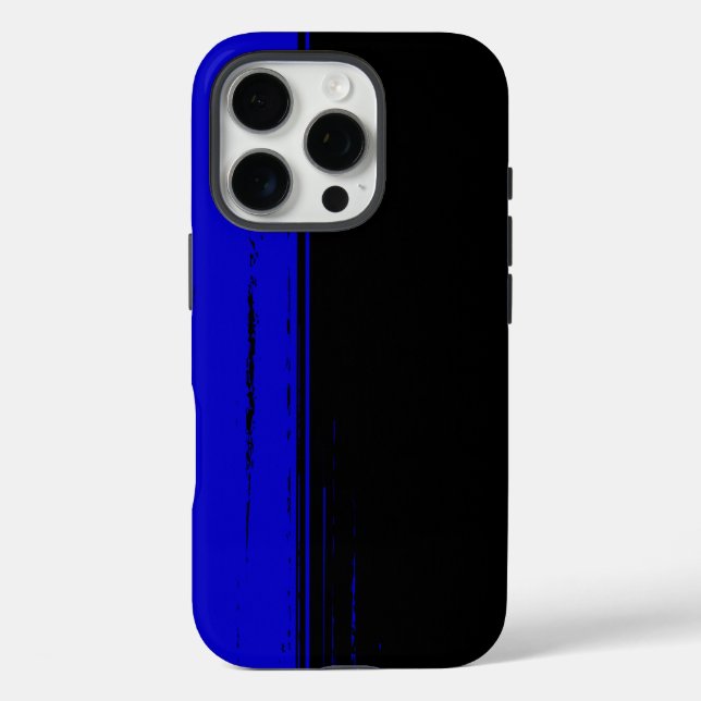 Chic Design in Blue and Black Case-Mate iPhone Case (Back)