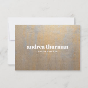 Chic Distressed Grey Satin gold Gift Card
