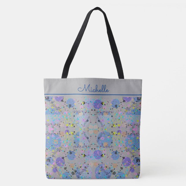 Chic Diversity Monogrammed Tote Bag (Front)