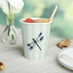 Chic Dragonfly Paper Cups