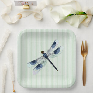 Chic Dragonfly  Paper Plate