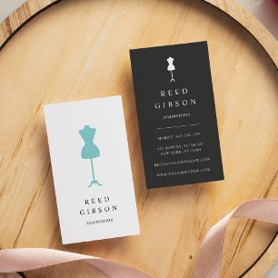 Chic Dress Form Seamstress Tailor Designer Business Card