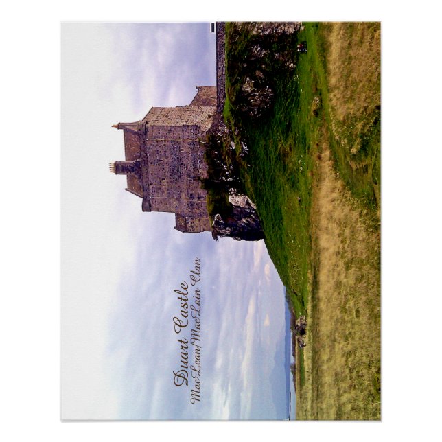 Chic Duart Castle – MacLean/MacLain Scottish Clan Poster (Front)