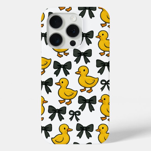 Chic Ducks & Bows Pattern  Case-Mate iPhone Case (Back)