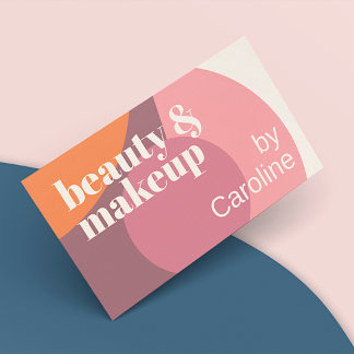 Chic Dusty Rose Blush Pink Mauve Taupe Art Pattern Business Card