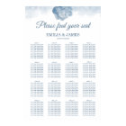 Chic Dusty Rose Floral Seating Chart