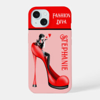 Chic Elegance: Fashionable Lady Blowing a Kiss