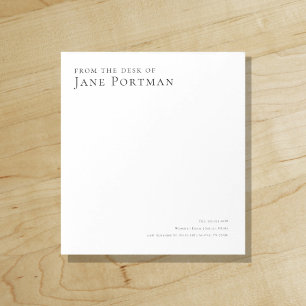 Chic Elegance Modern From the Desk of Notepad