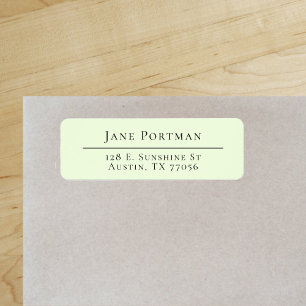 Chic Elegance   Modern Mint Green   Return Address Label