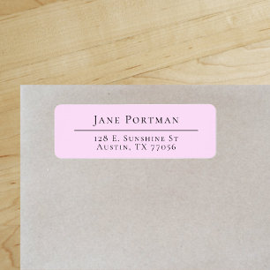 Chic Elegance   Pale Purple   Return Address Label