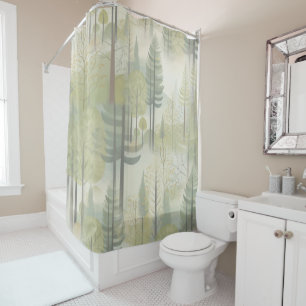 Chic,Elegant Creams & leather flower texture look Shower Curtain