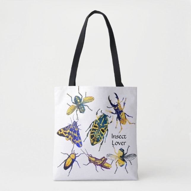 Chic Elegant Entomology Insect Lover Tote Bag (Front)