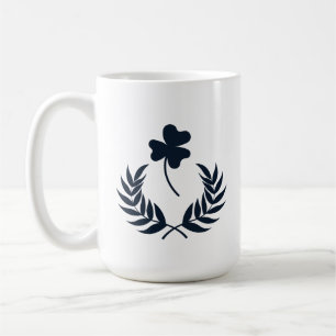 Chic Elegant Floral White Coffee Mug