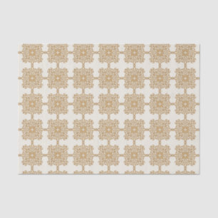 Chic Elegant Gold Baroque Ornament Pattern Tissue Paper