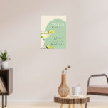 Chic Elegant Margs and Matrimony Bridal Shower Poster<br><div class="desc">Celebrate the bride-to-be with a Margs and Matrimony bridal shower themed welcome poster in default size 18" x 24" featuring a watercolor margarita cocktail.</div>