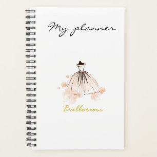 Chic Elegant Modern Watercolor Fashion Summer Planner