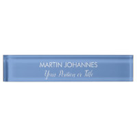 Chic Elegant Plain Stylish Blue Minimalist
